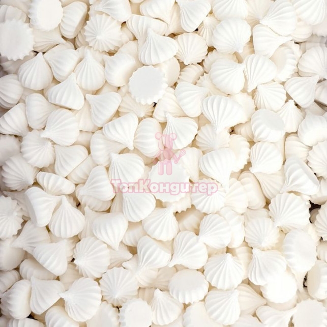 Безе-мини "Рифленое белое" d = 1 см, 50 гр