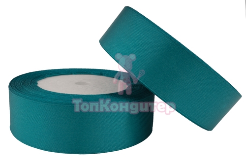 Лента атласная 2,5 см Лазурный 23 м