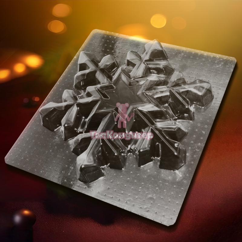 Форма для дубайского шоколада "Снежинка"
