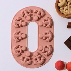 Форма для льда и конд украшений "Якорь", 10 ячеек