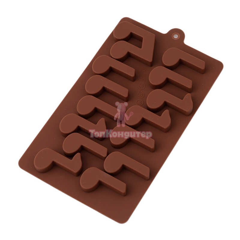 Форма для льда и шоколада "Ноты"