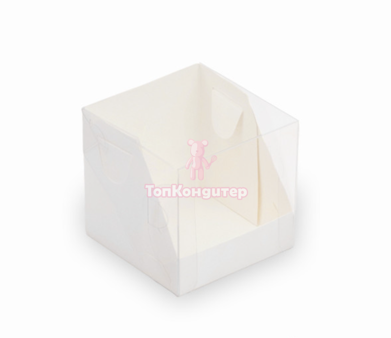 Коробка для бенто торта 10 см*10 см*10 см с пластиковой крышкой