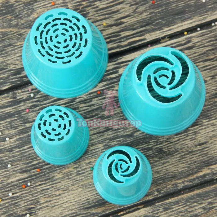 Набор насадок кондитерских «Блоссом», d=4/4/6/6 см